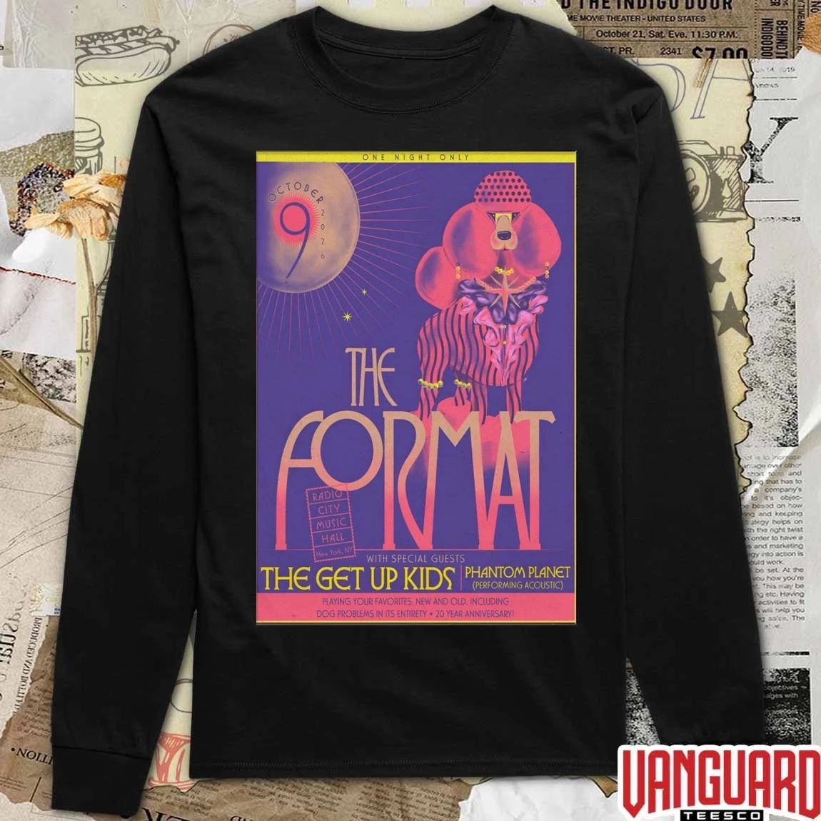 The Format October 9 2026 Radio City Music Hall In New York NY Poster t-shirt