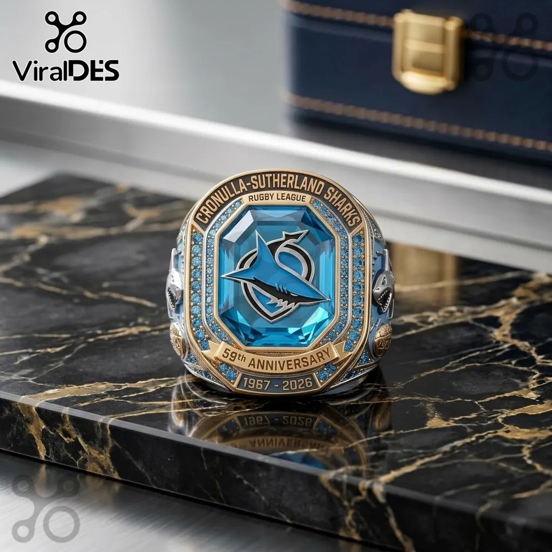 Cronulla-Sutherland Sharks 59th Anniversary Ring
