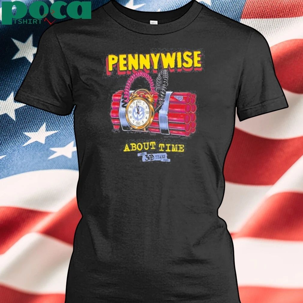 New Pennywise About Time 30yr Anniversary Shirt
