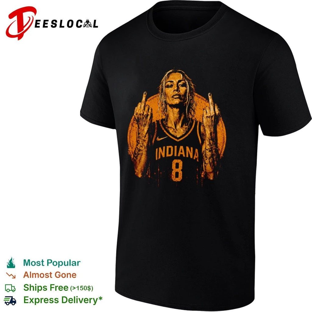 Sophie Cunningham Indiana Fever Unbothered Hoops Rebel T-shirt