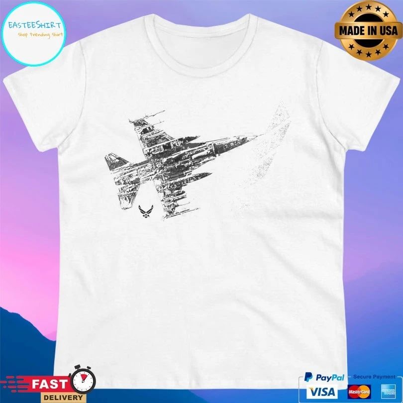 Us Air Force Jet And Logo T-shirt