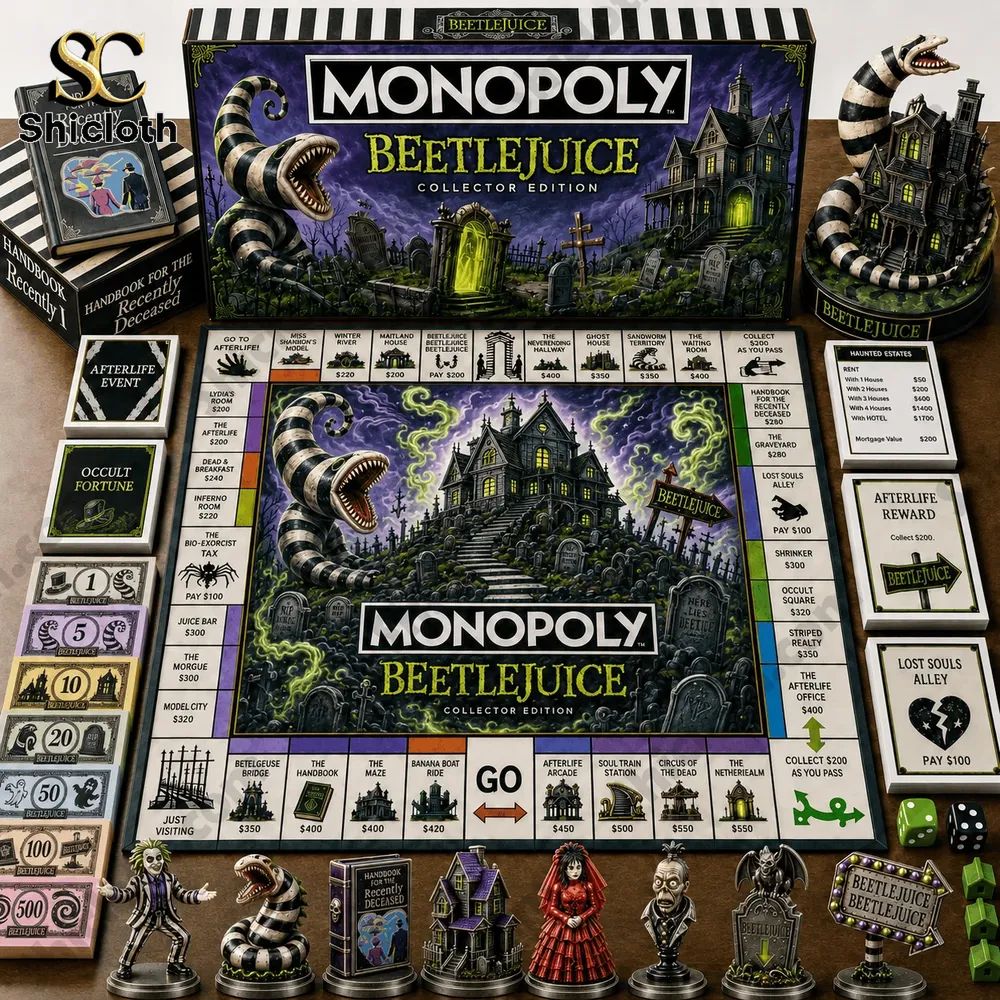 Beetlejuice Collector’s Edition Monopoly Board Game