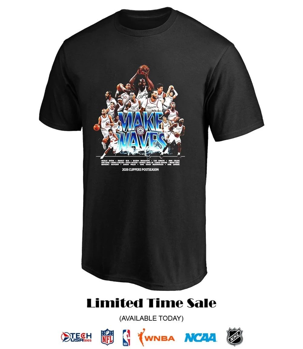 Make Waves Los Angeles Clippers 2026 Postseason shirt