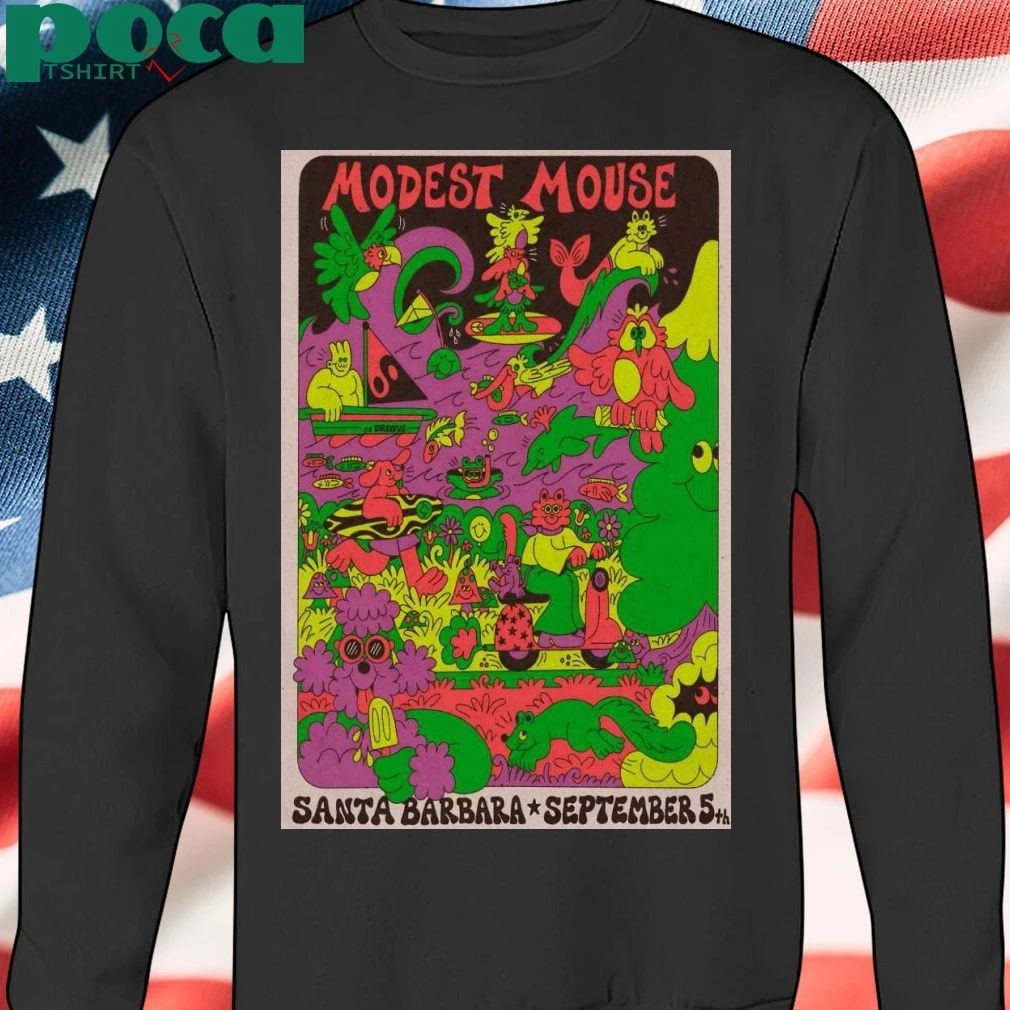Modest Mouse Sept 5 2025 Santa Barbara Bowl In Santa Barbara CA Poster T-shirt