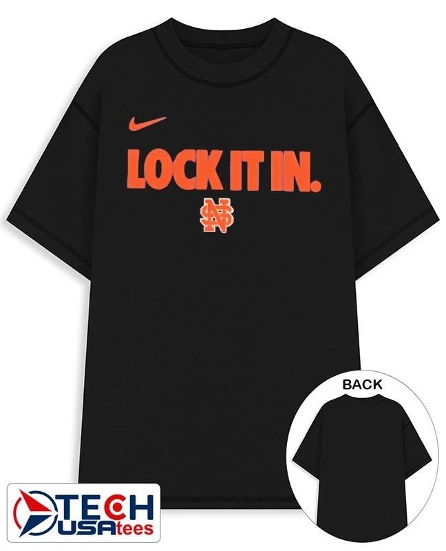 Lock It In North Springs High School 2026 On-Court Bench shirt