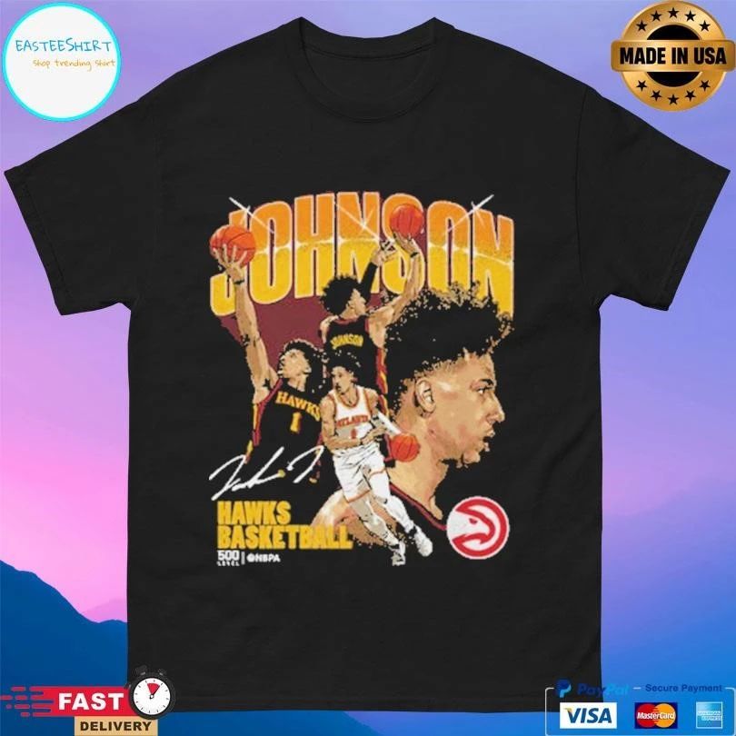 Jalen Johnson Atlanta Hawks Basketball Collage T-shirts