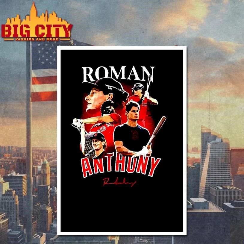 Roman Anthony Rookie Boston Red Sox baseball signature shirt