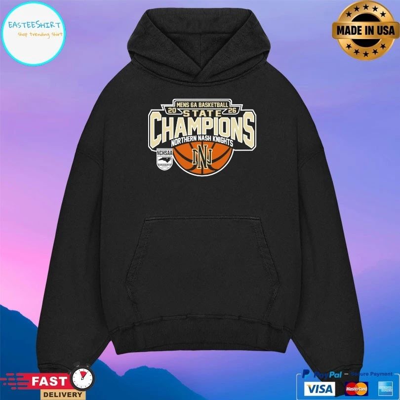 NCHSAA Men’s 6a Basketball State Champions Northern Nash Knights 2026 T-shirts
