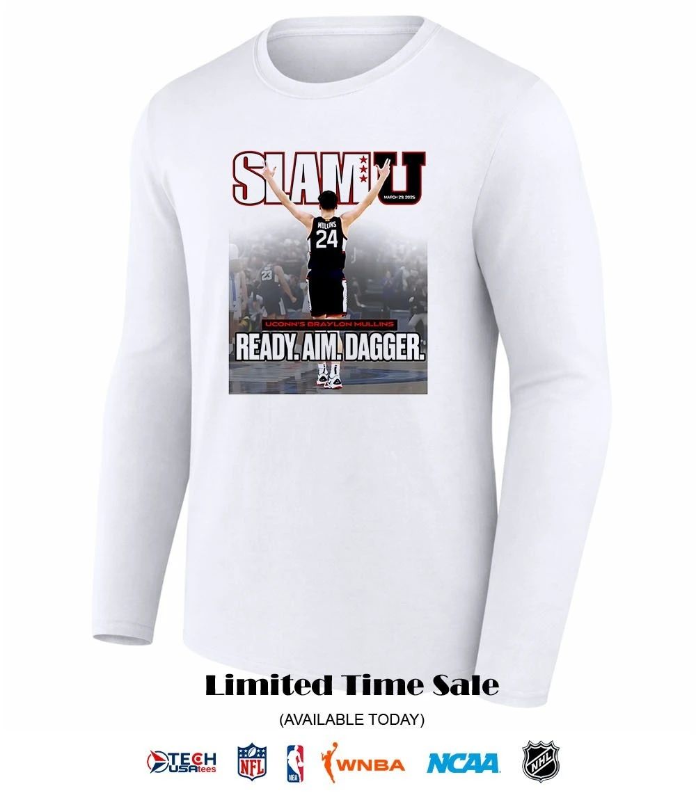 SLAM UConn Huskies Braylon Mullins ready aim dagger shirt by slamgoods