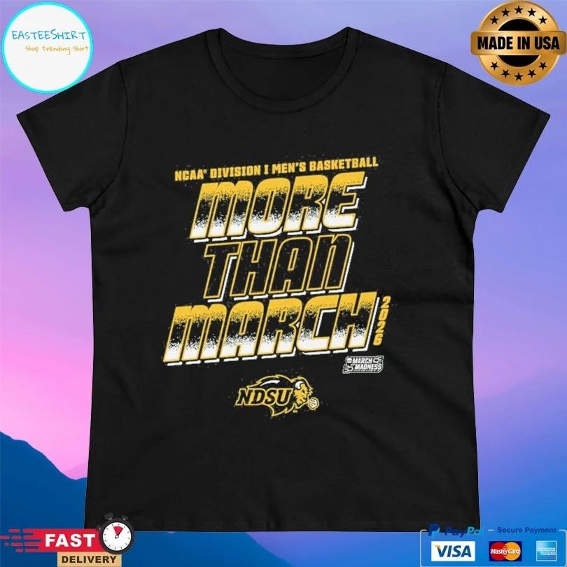 North Dakota State Bison 2026 NCAA Division I Men’s Basketball More Than March T-shirts