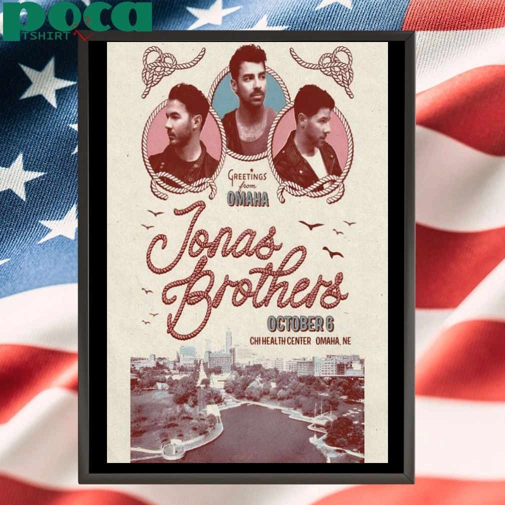 Jonas Brothers Greetings From Omaha On Oct 6 2025 Poster T-shirt