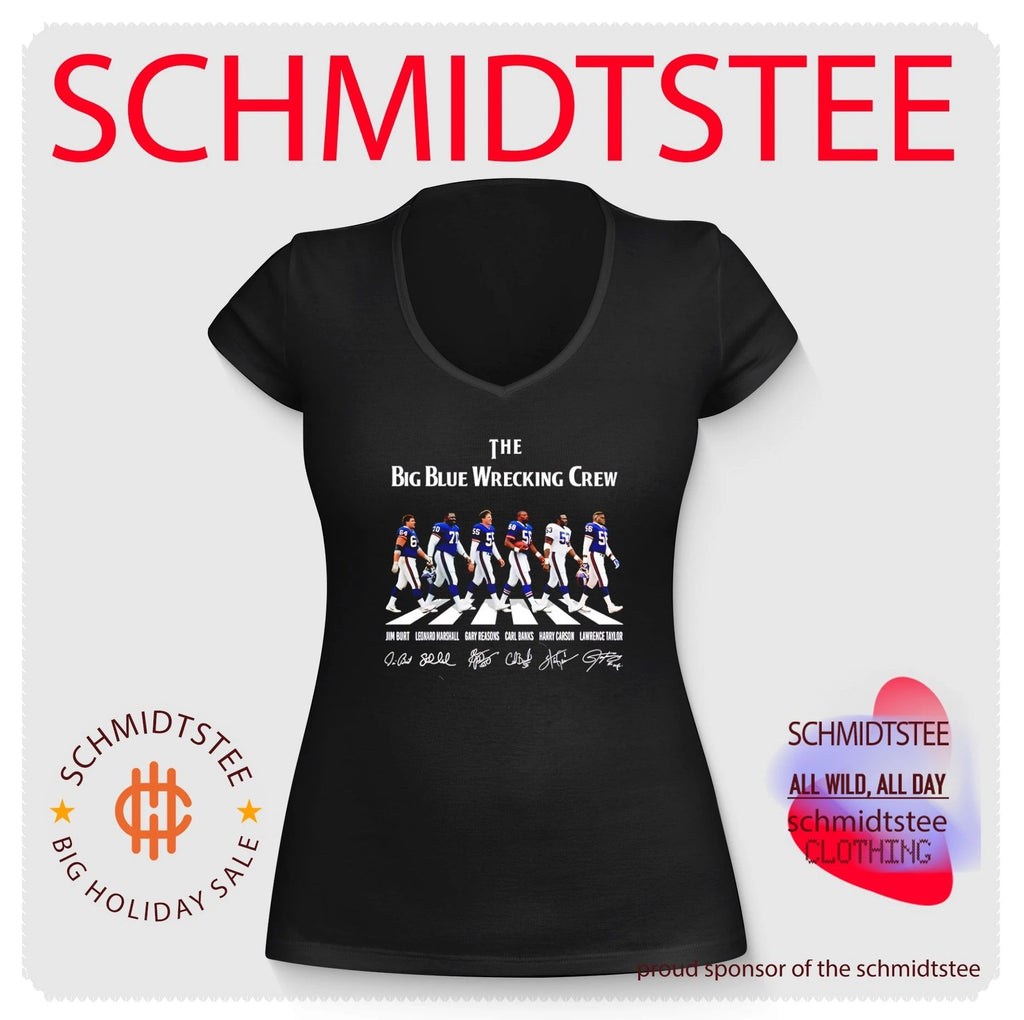 New York Giants the Big Blue Wrecking Crew Abbey Road signature shirt