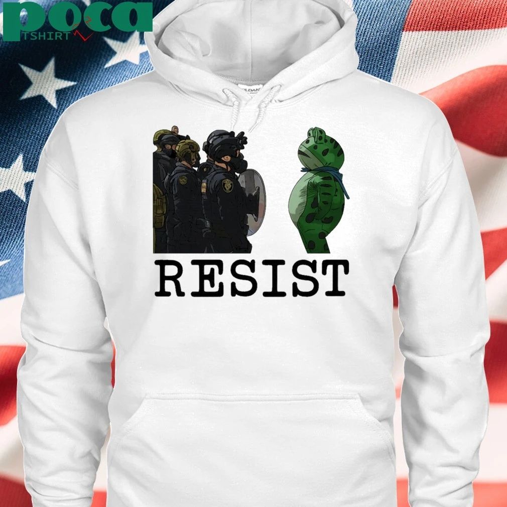Frogs Against Fascism Portland Frog Resist strong together T-shirt