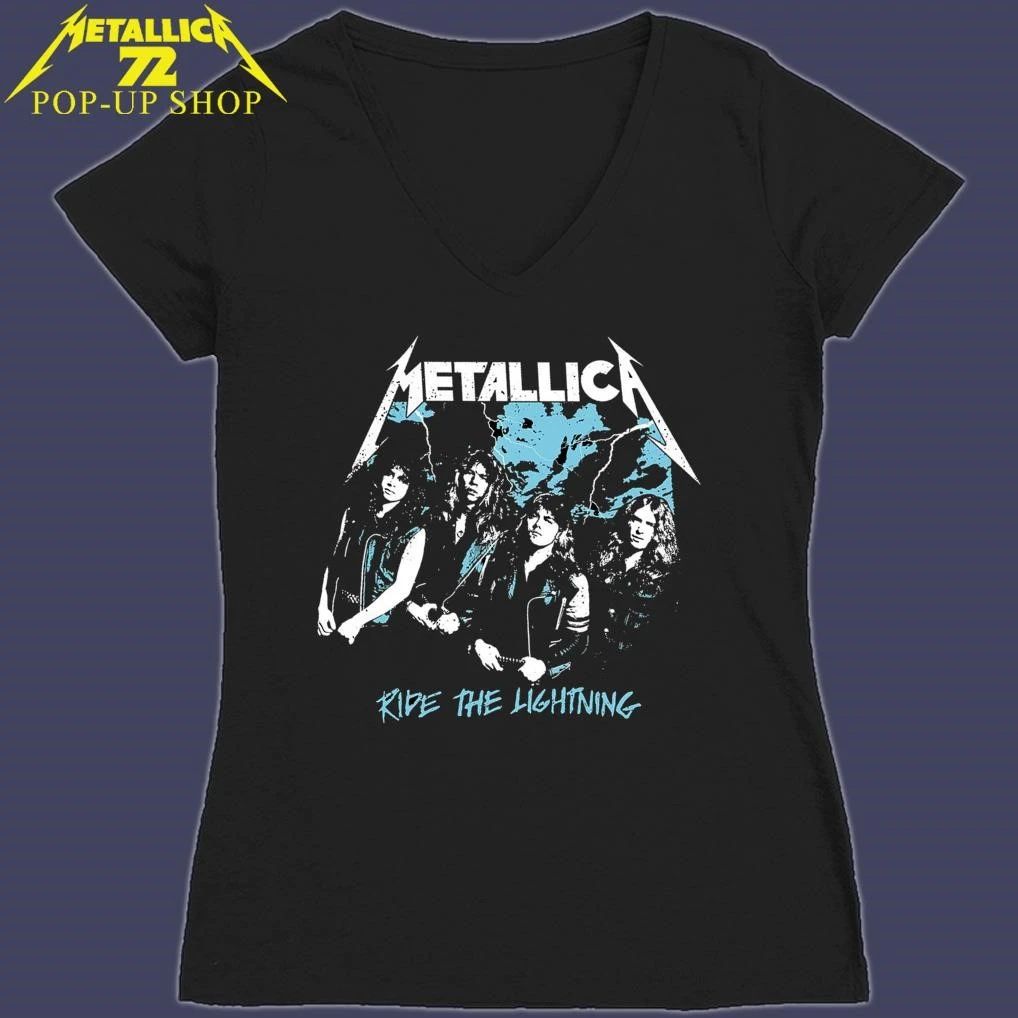 Metallica Band Ride The Lightning Vintage T-Shirt