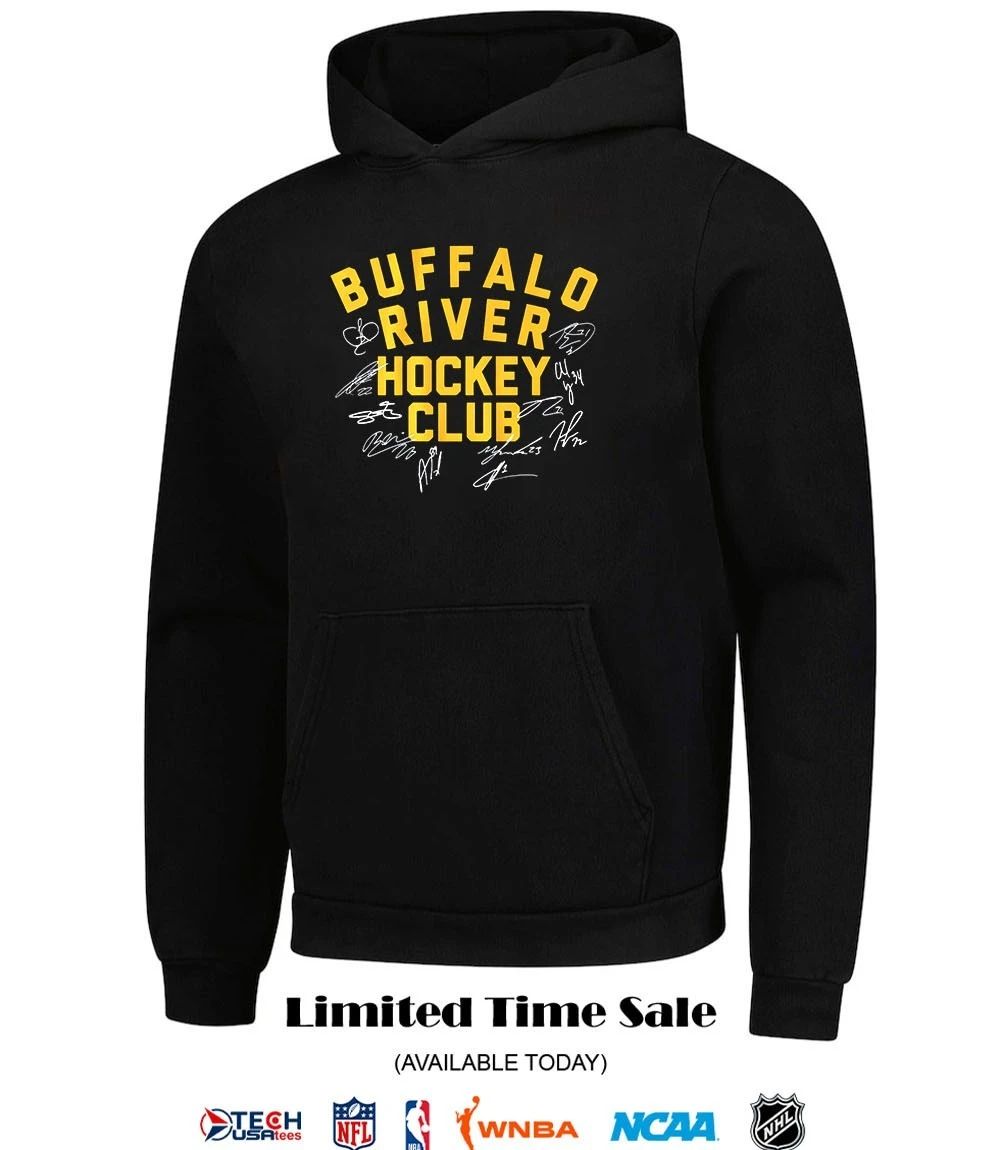 Buffalo River Hockey Club player name signatures shirt