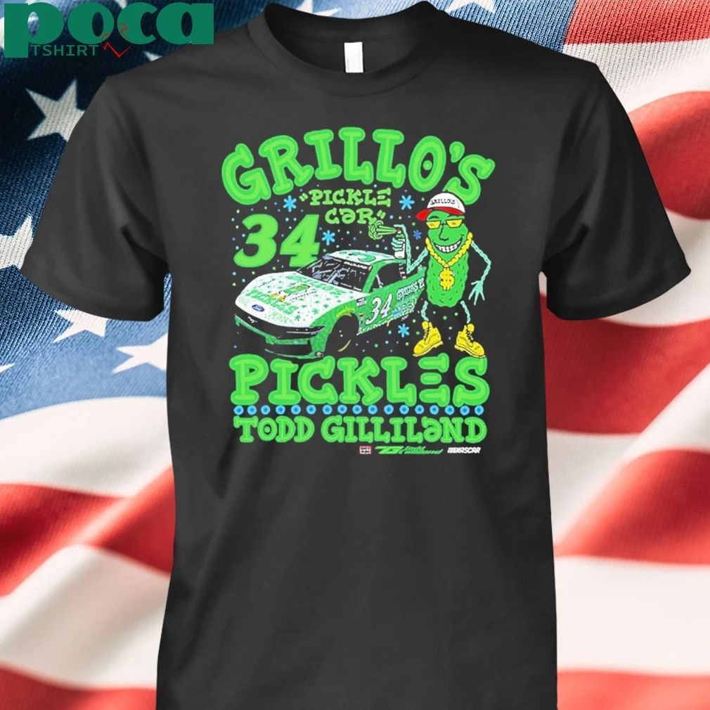 Todd Gilliland Front Row Motorsports Grillo’s Pickles T-shirt