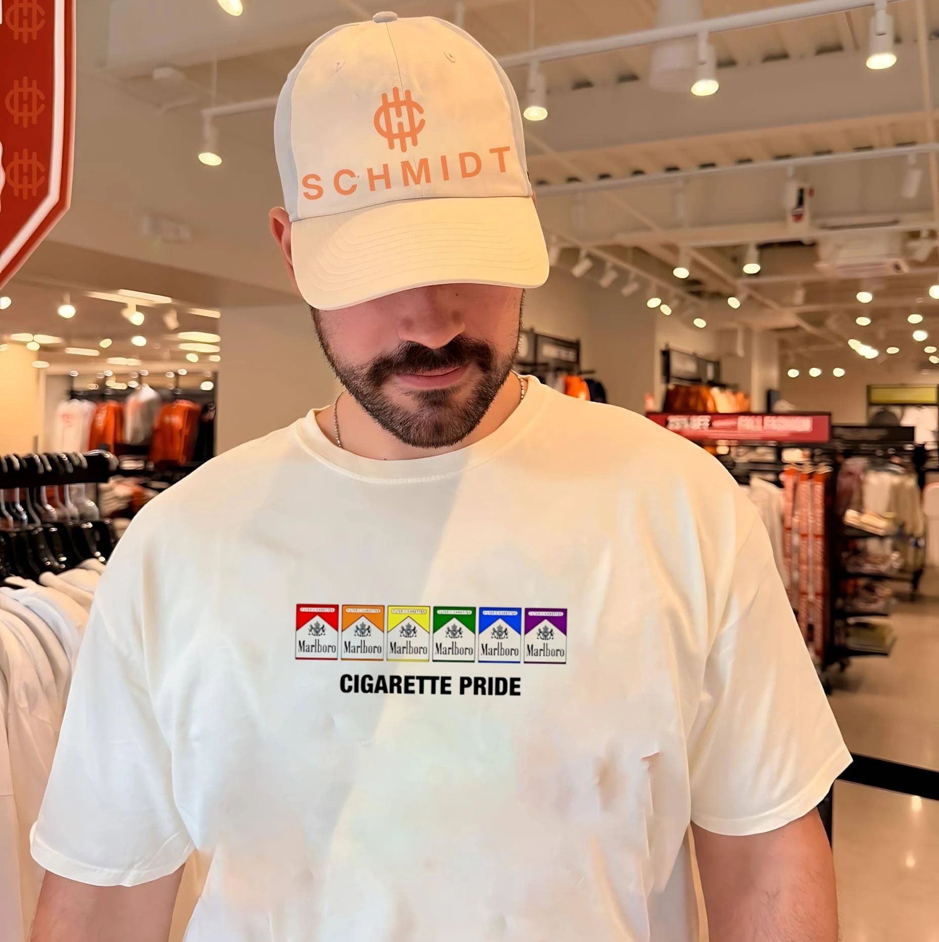 Marlboro Cigarette Pride LGBTQ Rainbow Parody shirt