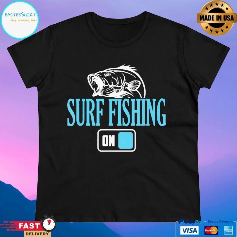 Surf Fisherman On T-shirt