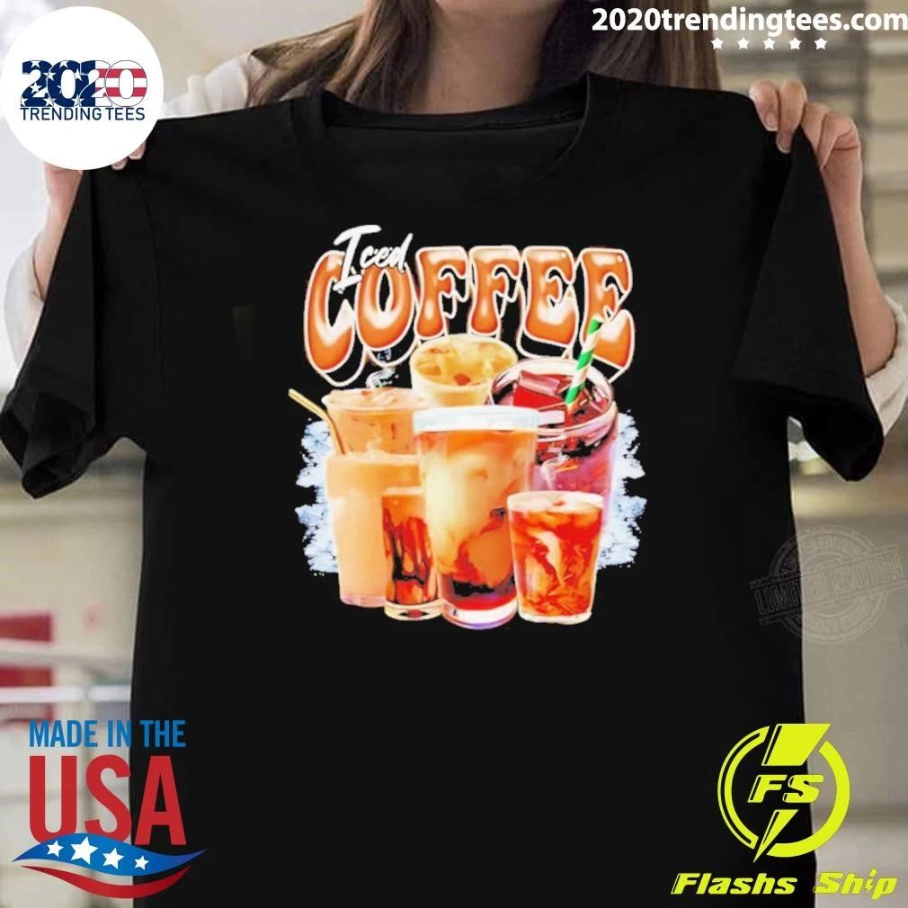 Iced Coffee Collage Bootleg Graphic Shirt