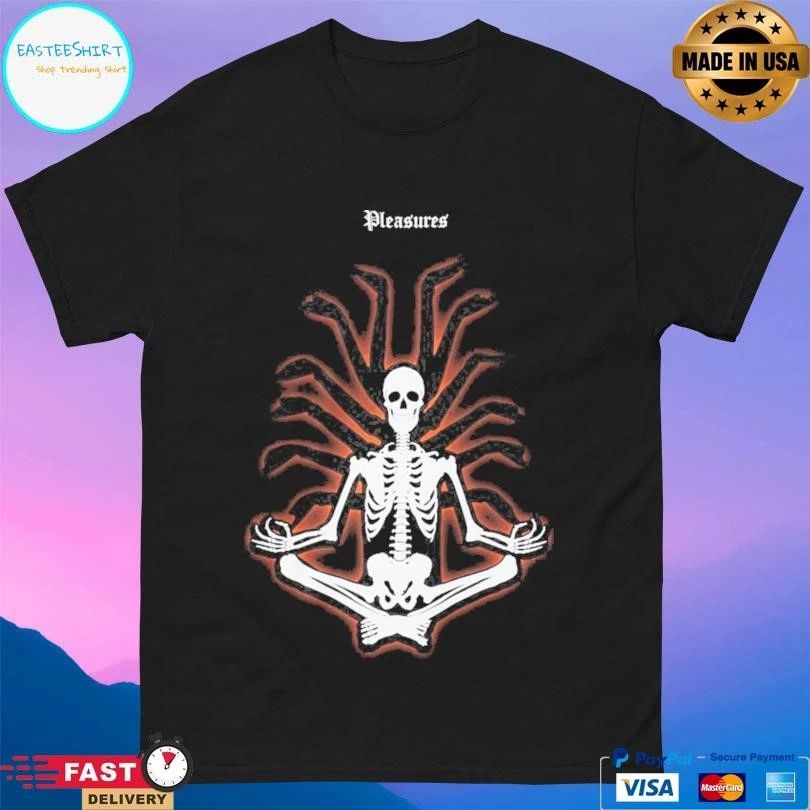 Pleasures Meditation Skeleton T-shirts