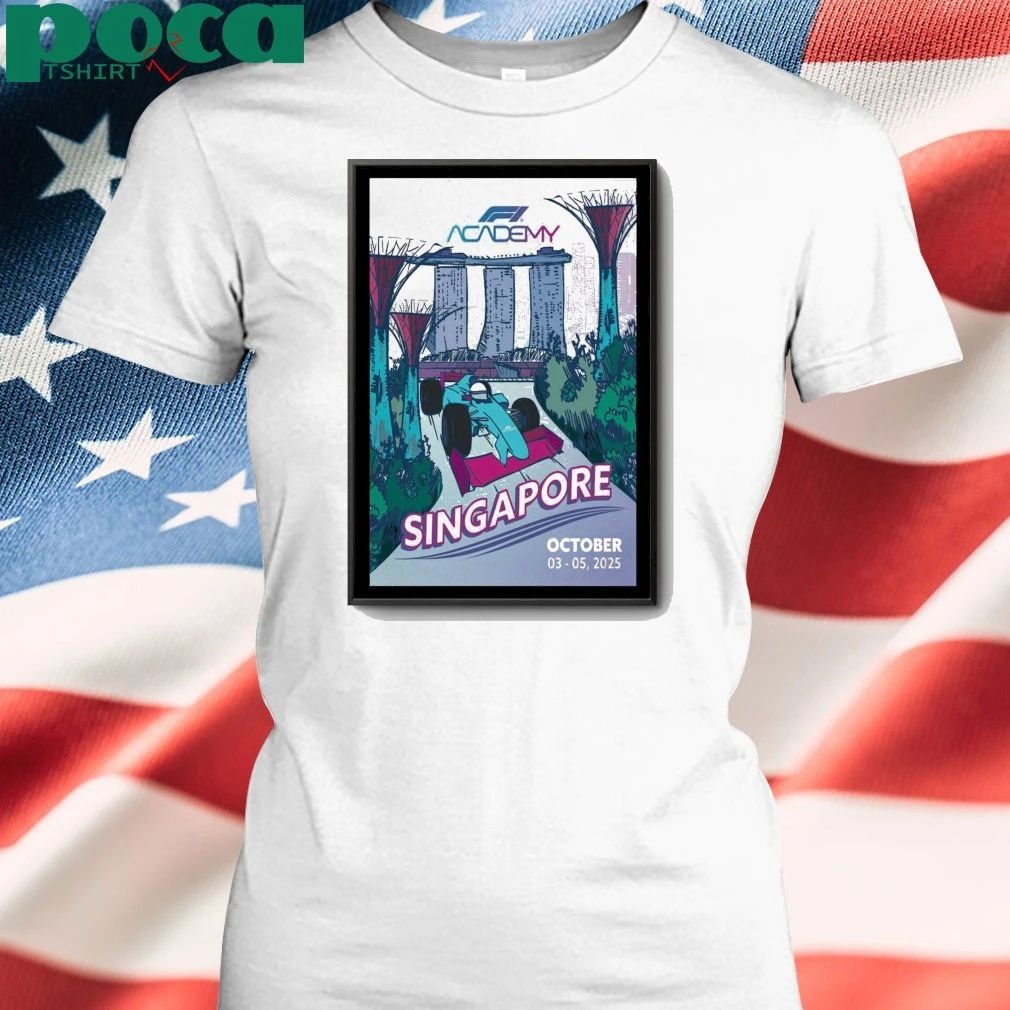 Singapore 2025 Formula One Academy Calendar Poster shirt