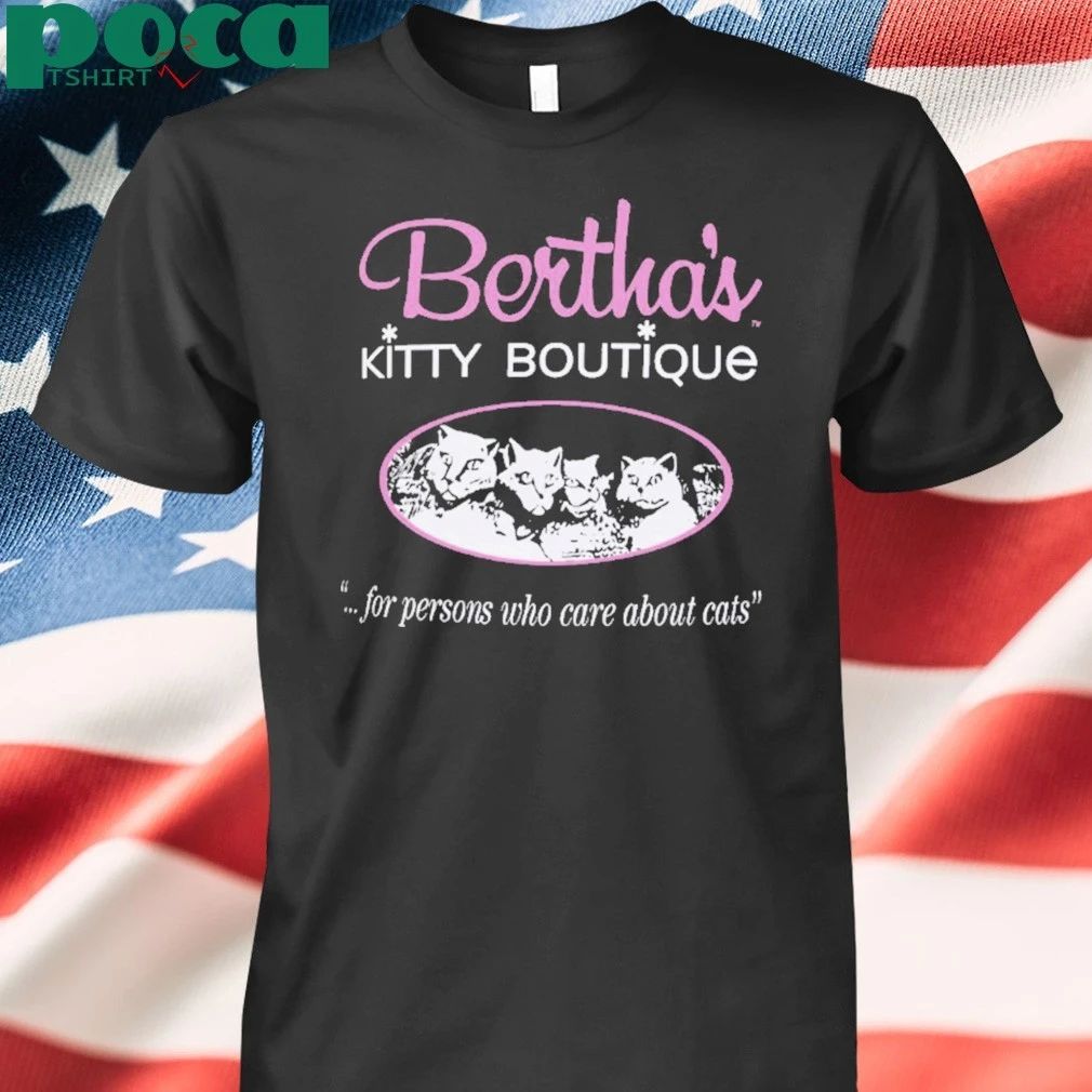 Vintage Bertha’s Kitty Boutique Shirt For People Who Care About Cat