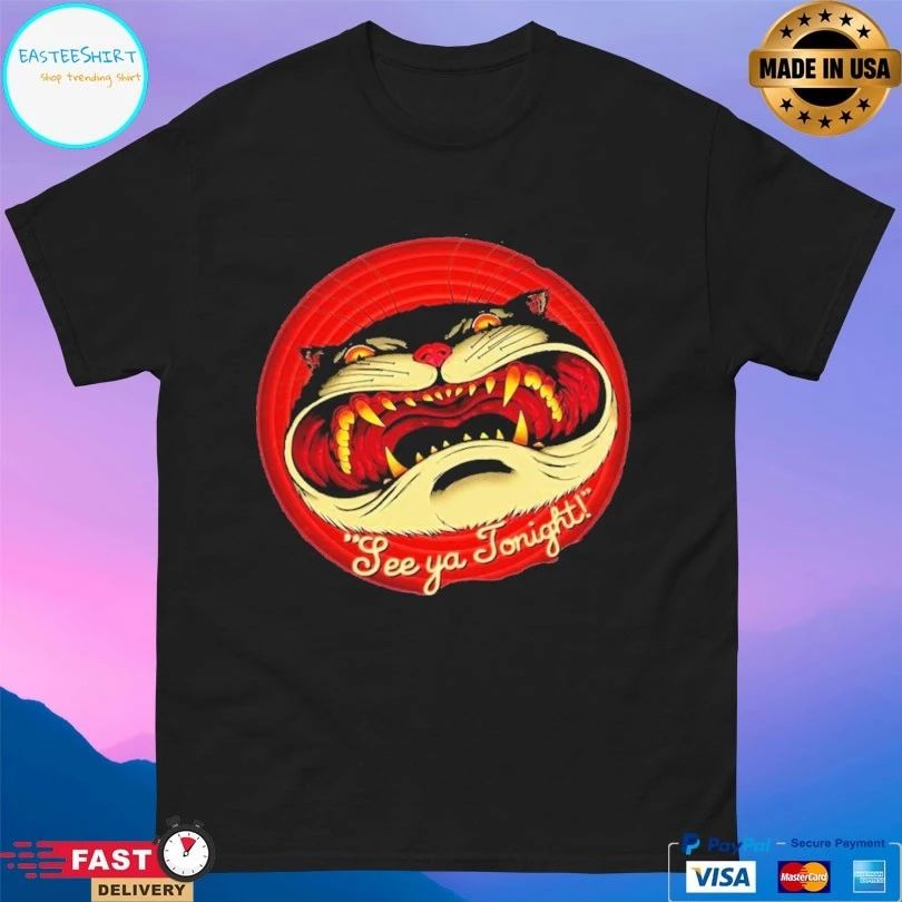 See You Tonight Halloween Cat T-shirt