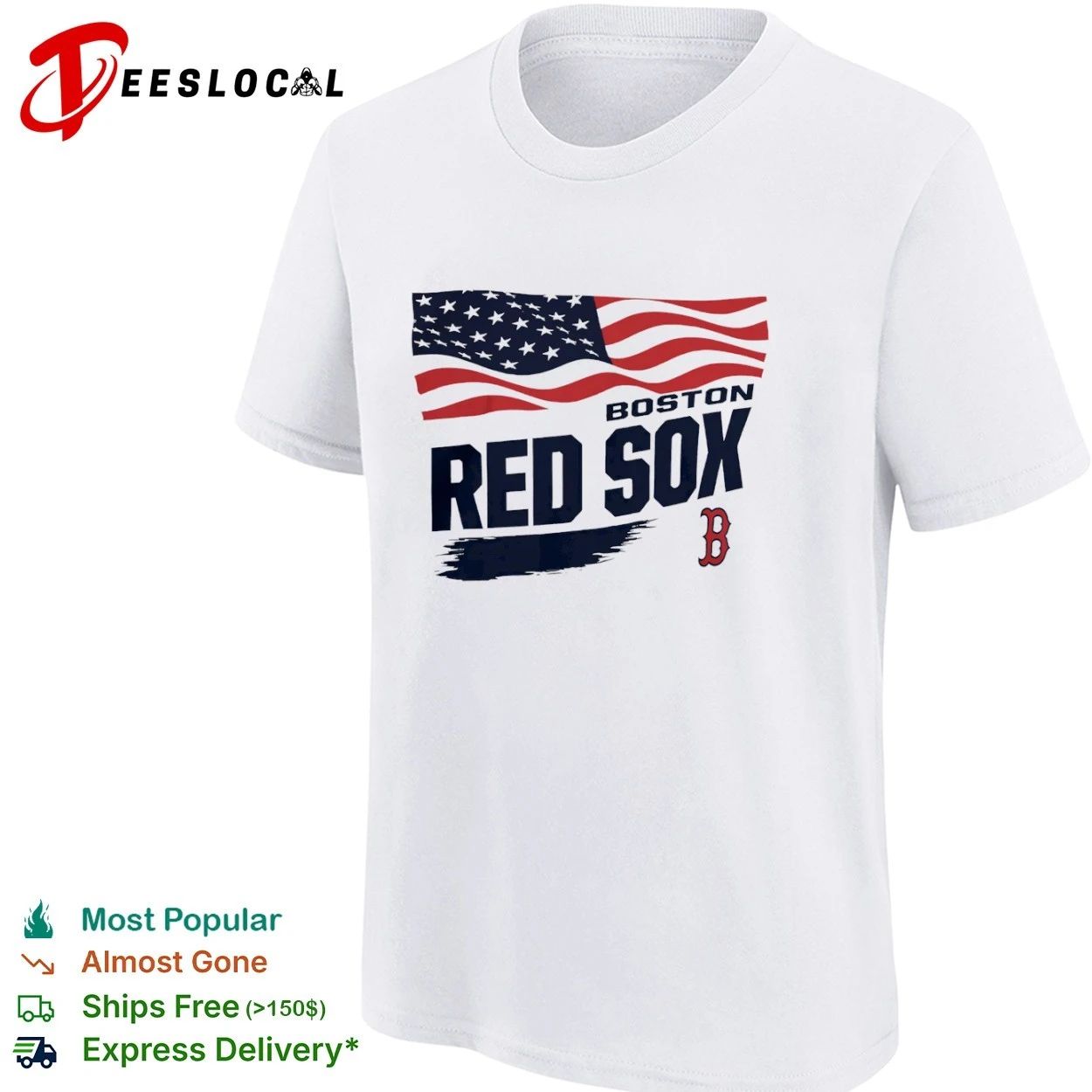 Boston Red Sox Starter Waving Flag MLB T-shirt