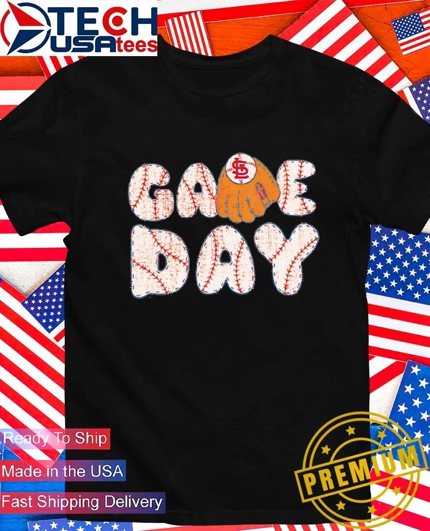 Game Day St. Louis Cardinals Baseball MLB glove shirt