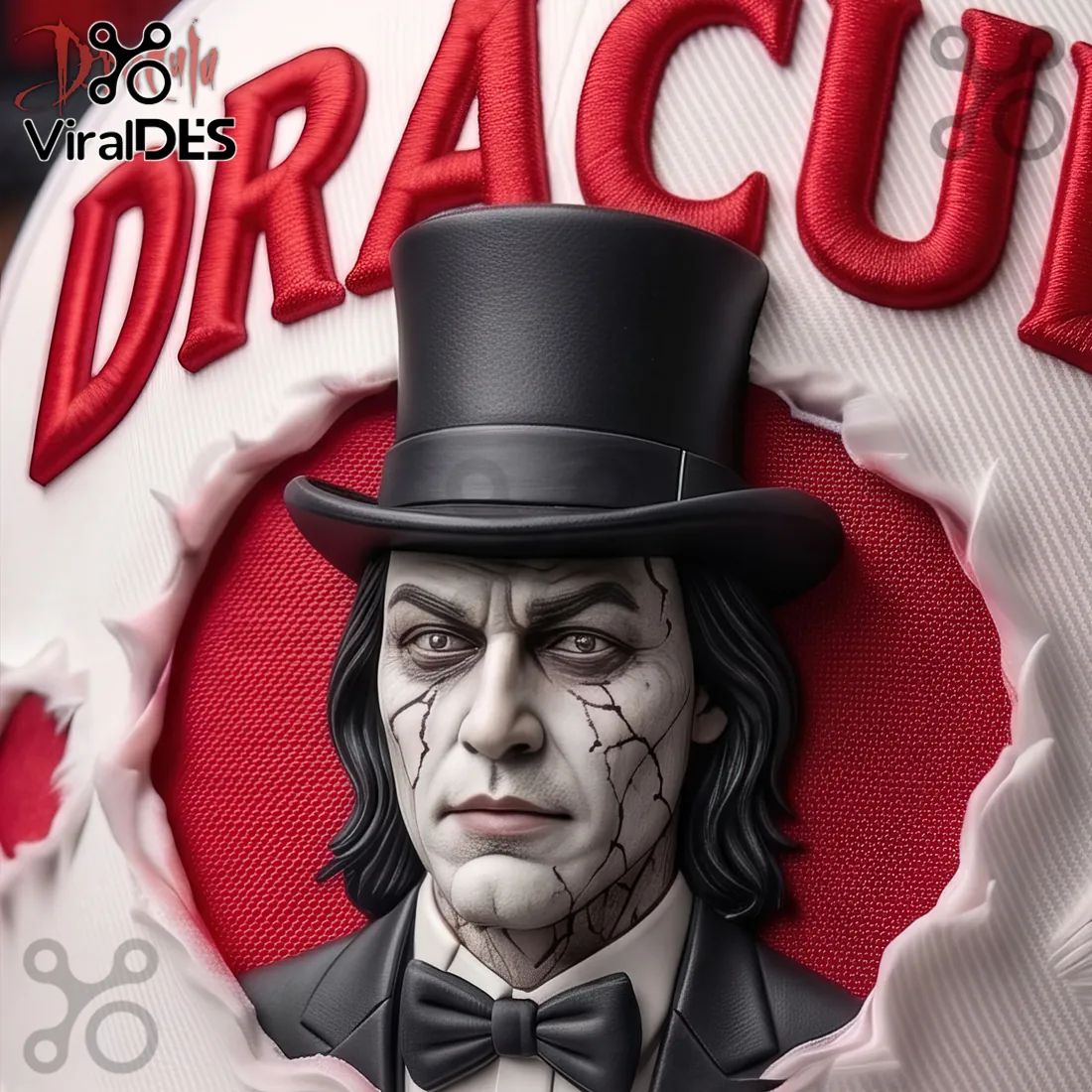 Dracula A Night Of Bloodlust Sculpted 3D Baseball Cap