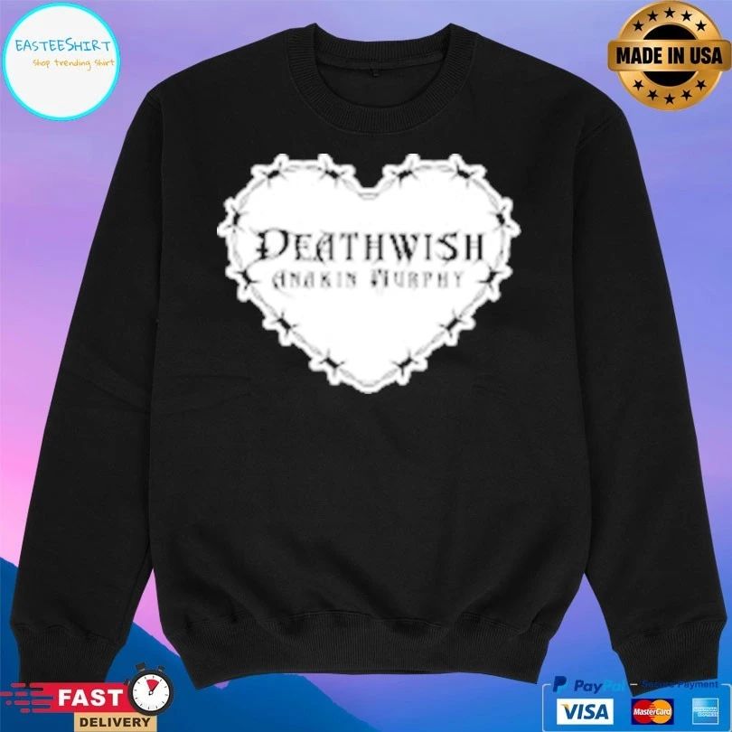 Anakin Murphy Death Wish Anakin Murphy Barbed Wire Heart T-shirts