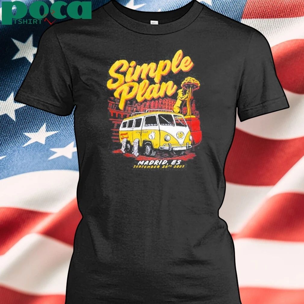 Simple Plan Madrid, Spain 2025 Event T-Shirt