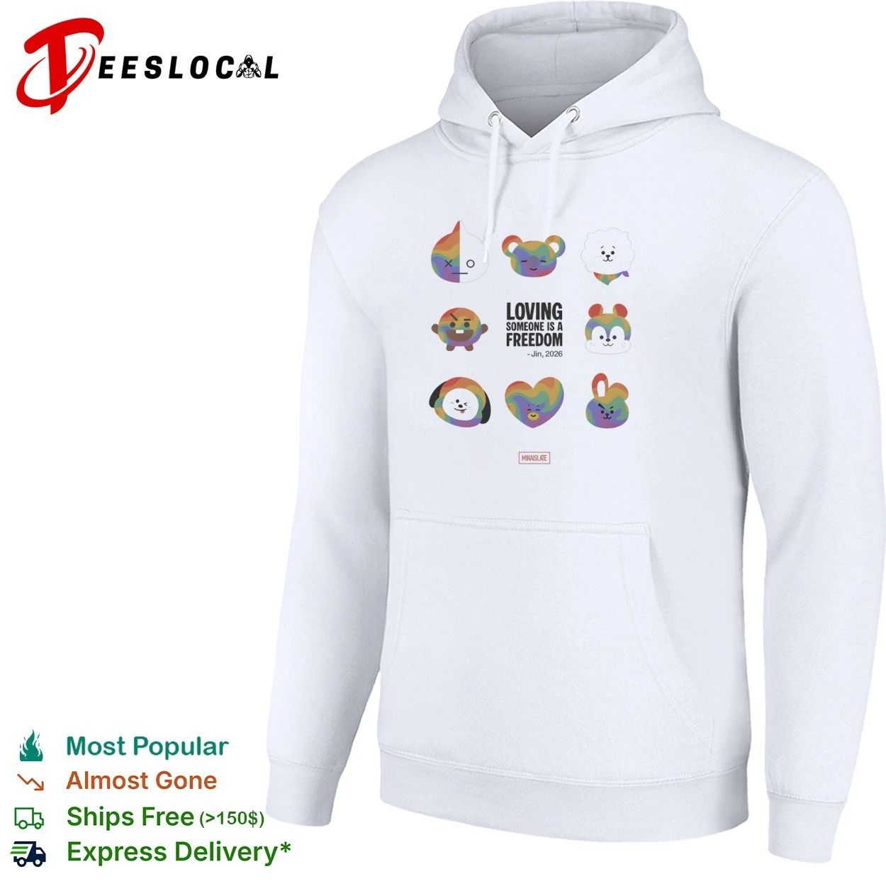 Loving Someone Is a Freedom Jin 2026 BT21 T-shirt