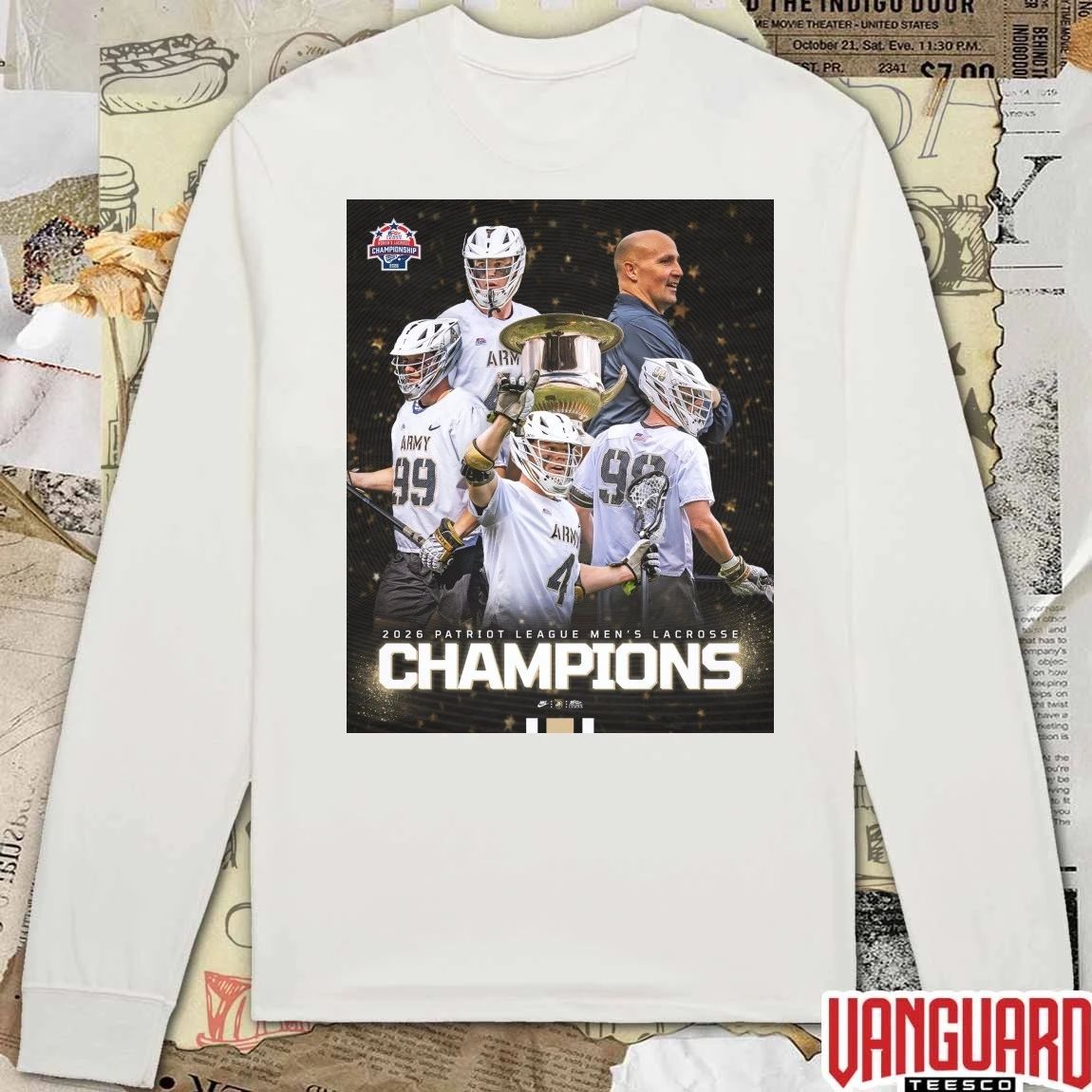Army West Point 2026 Patriot League Men’s Lacrosse Championship Poster t-shirt