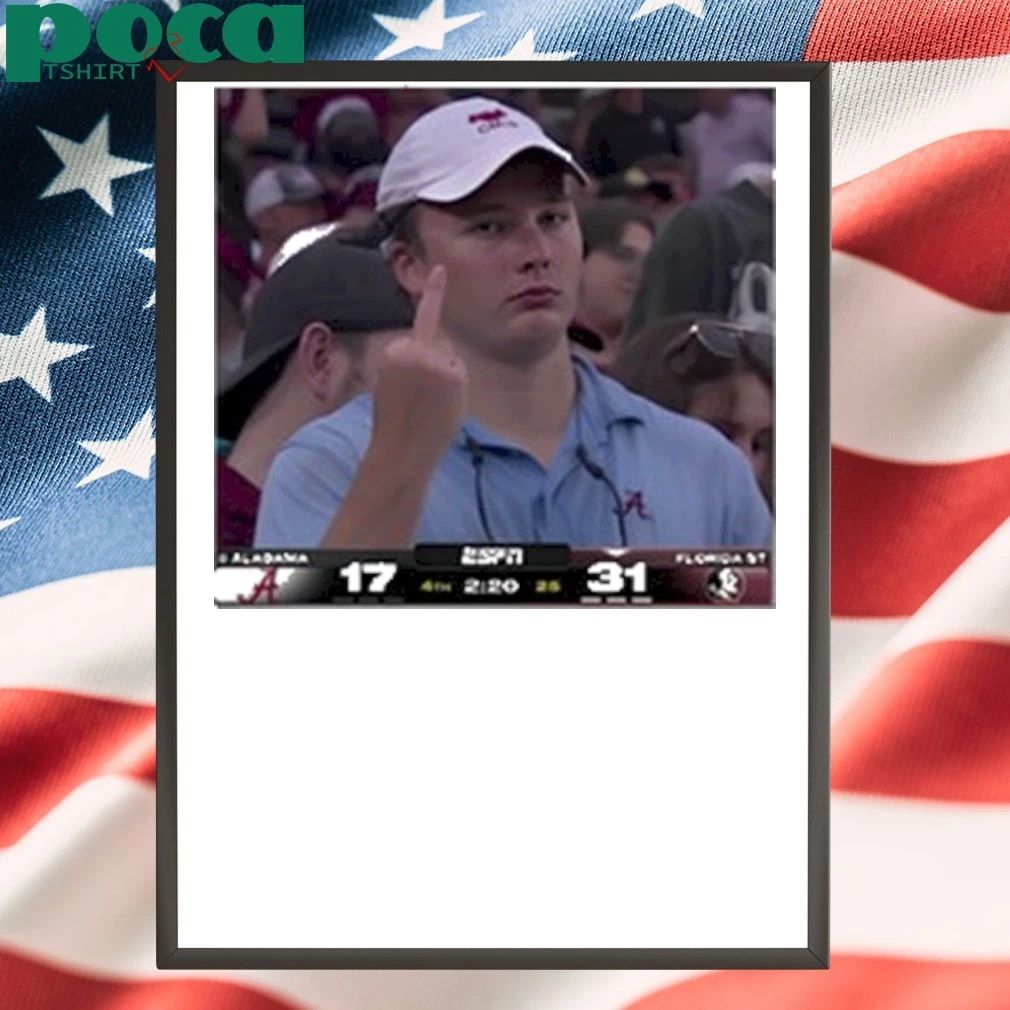 Angry Alabama Fan Middle Finger T-shirt