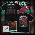 Metallica M72 World Tour Cardiff 2026 Red Dragon Yellow Font Concert T-Shirt
