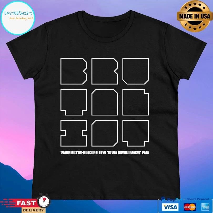 Brutalist Warrington-Runcorn New Town Development Plan T-shirts