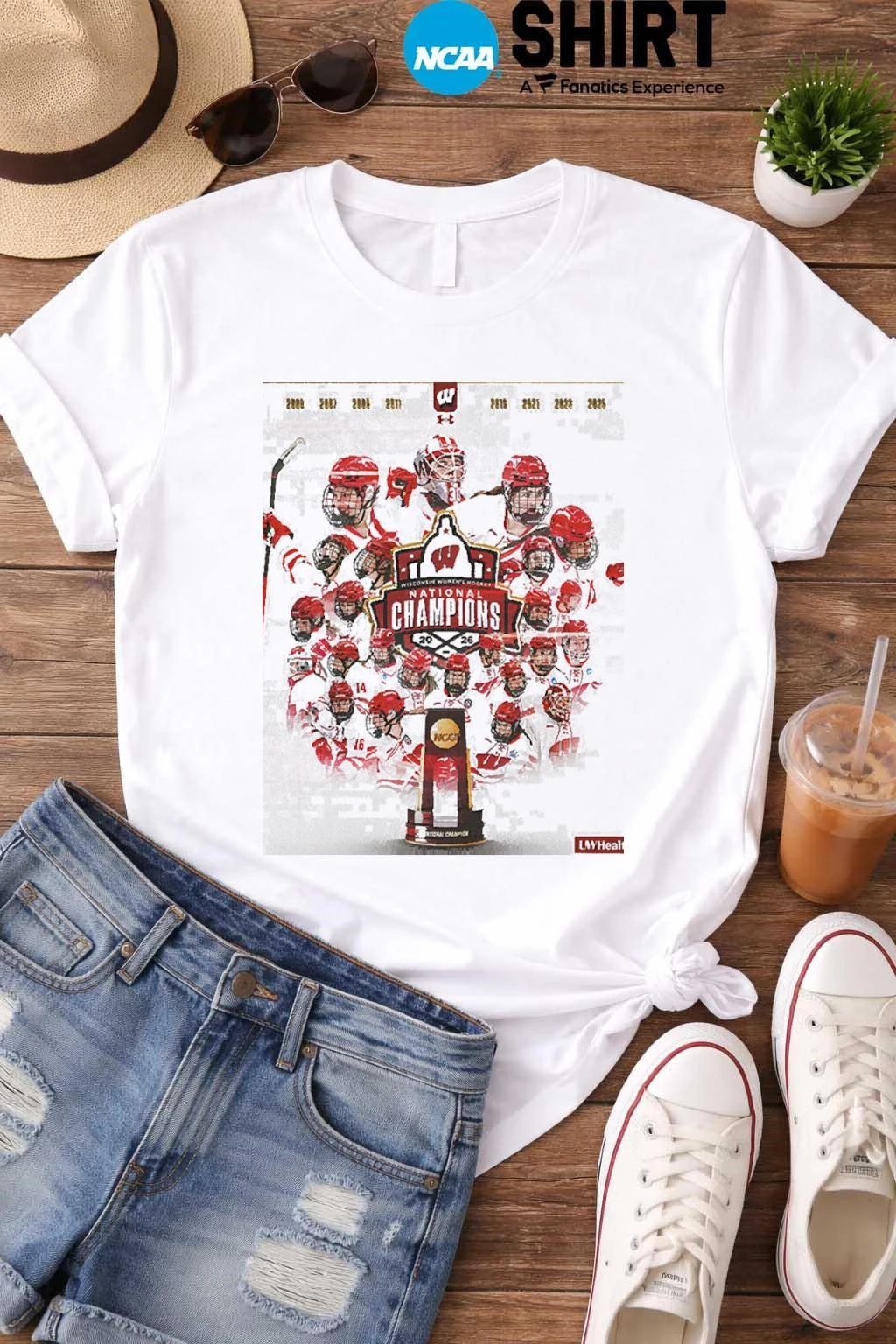 Wisconsin Women’s Hockey Champions National Championship 2026 Shirt
