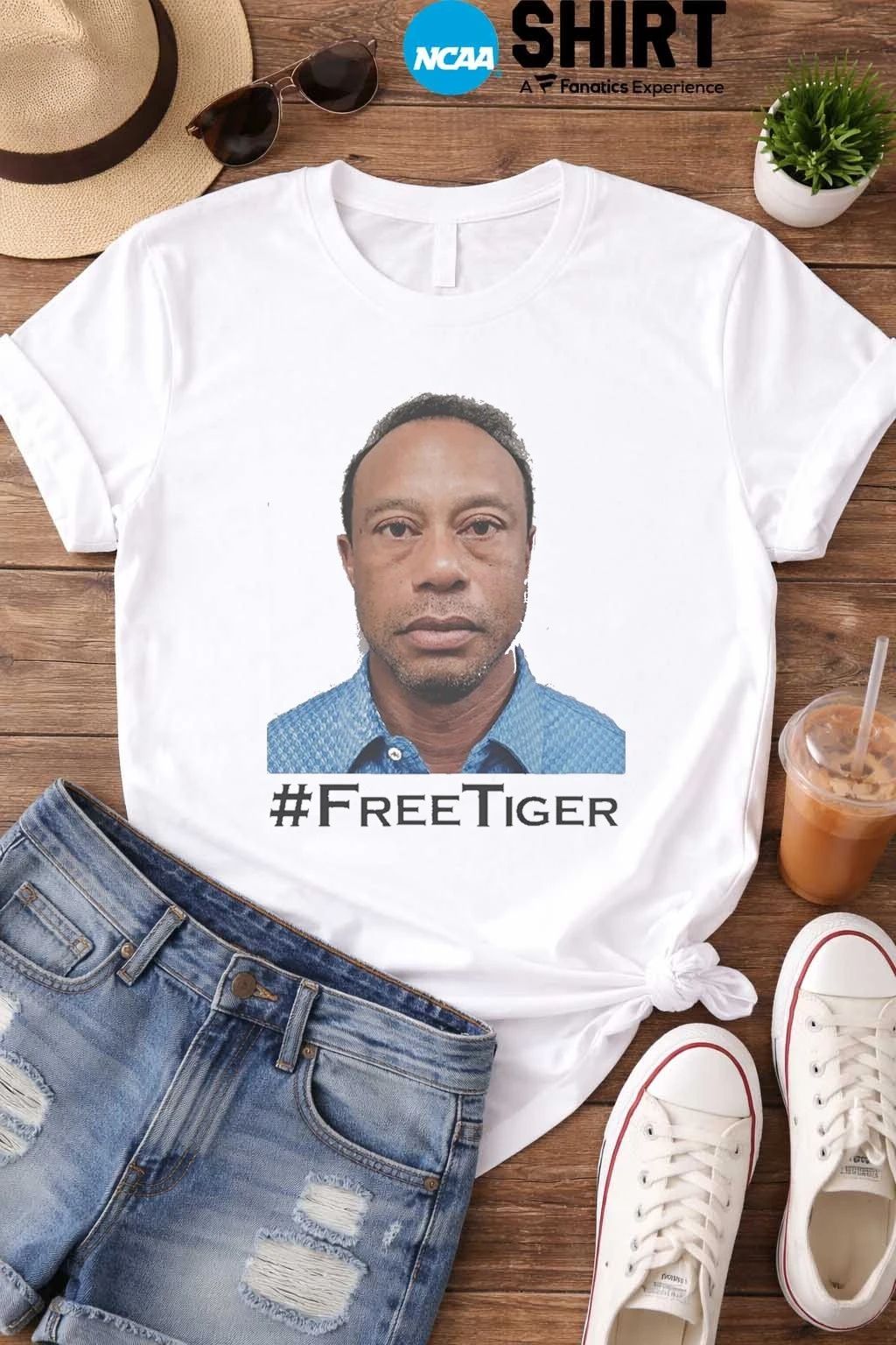 Free Tiger And Woods Mugshot Shirt