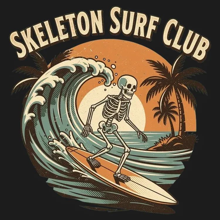 Skeleton Surf Club Tee