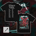 Metallica M72 World Tour 2026 Cardiff Wales T-Shirt – Duchess Of Dark Welsh Red Dragon Full Tour Dates Pop-Up Store Double-Sided Graphic Tee
