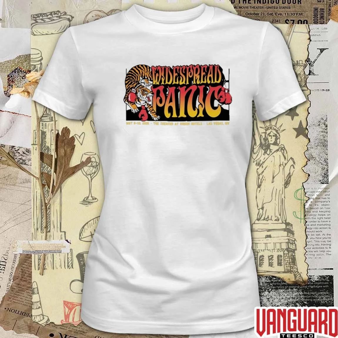 Widespread Panic The Theater at Virgin Hotels Las Vegas NV May 8-10 2026 Tour t-shirt