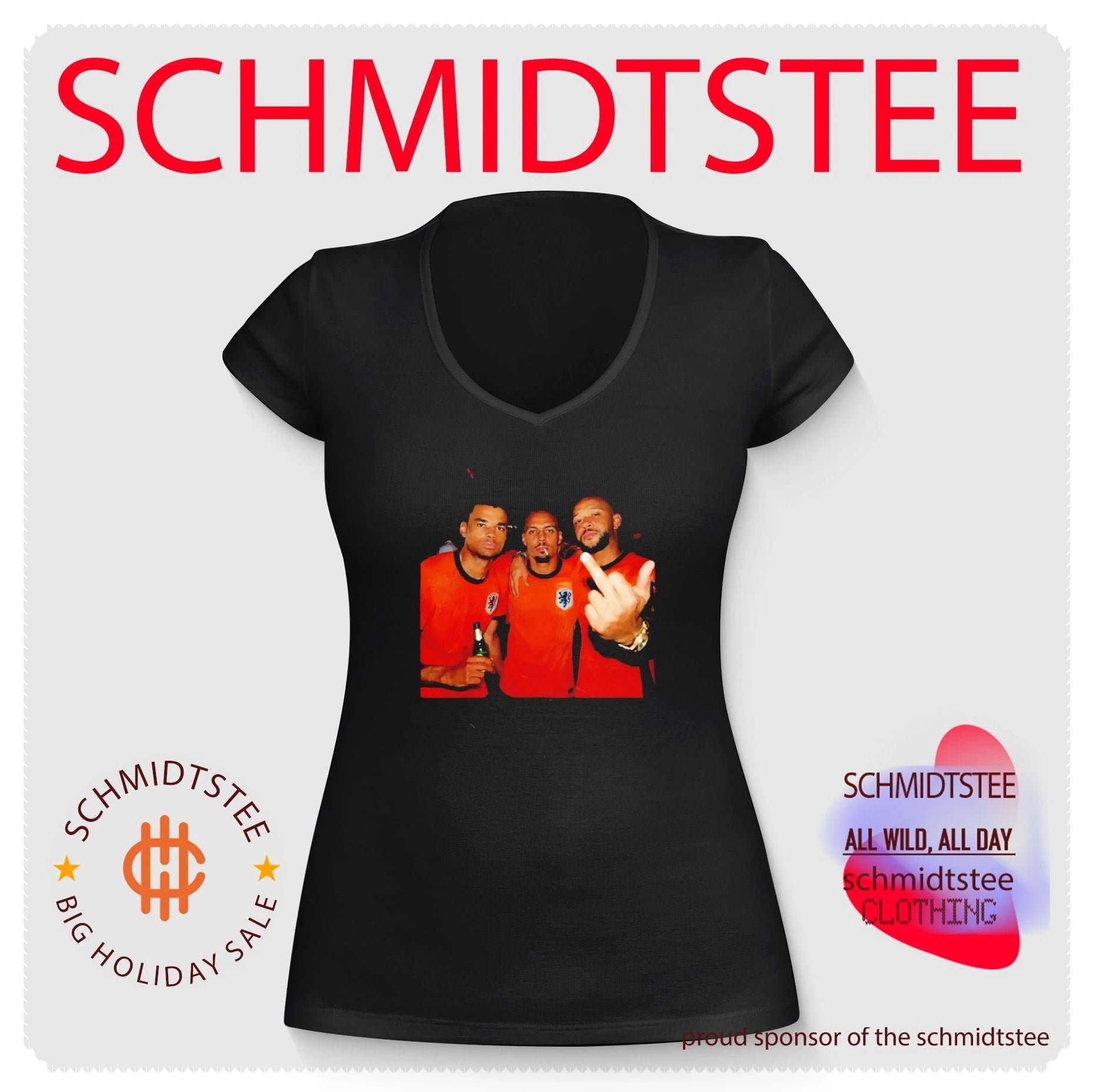 Cody Gakpo Steven Bergwijn and Memphis Depay Netherlands National Football Team middle finger shirt