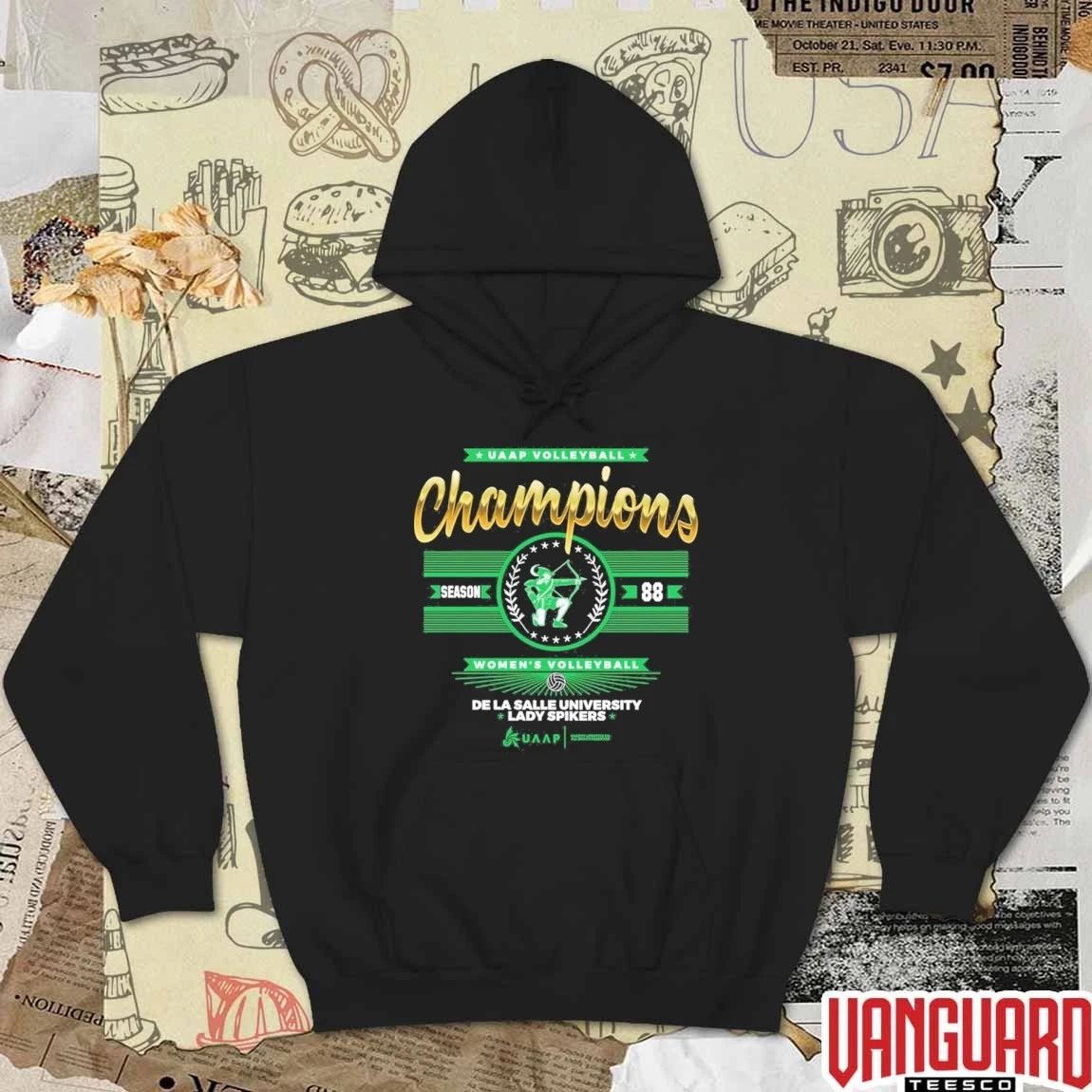 UAAP Women’s Volleyball Champions Season 88 De La Salle University Lady Spikers t-shirt