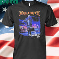 Megadeth This Was Our Life 2026 Latin America Tour Merch Gangster Vic Two Sided T-Shirt