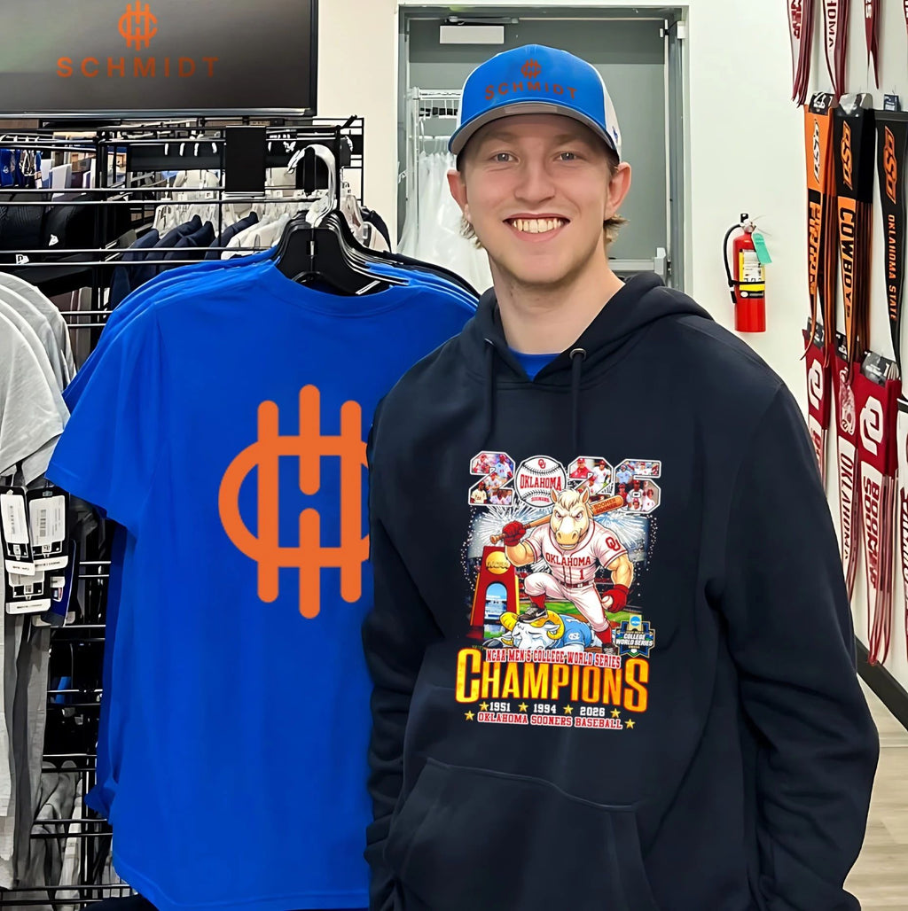 Oklahoma Sooners 2026 NCAA Men’s College World Series Champions mascot shirt