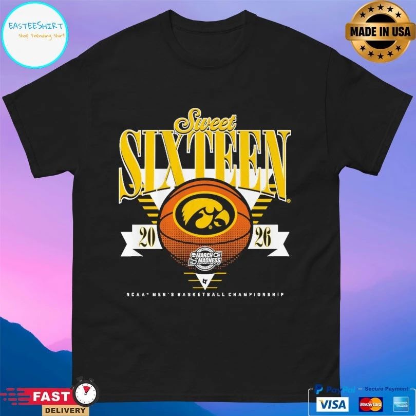 Iowa Hawkeyes Mbb 2026 Sweet Sixteen March Madness Ncaa Men’s Basketball Championship T-shirt