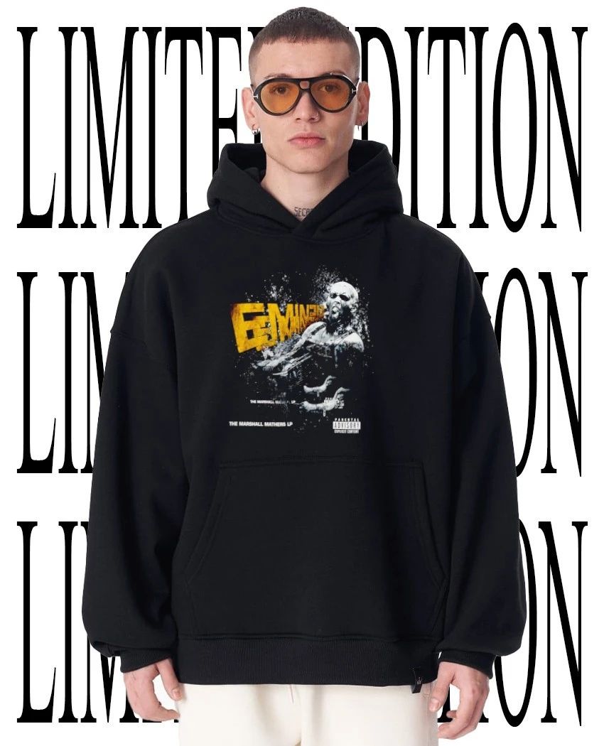 Eminem The Marshall Mathers LP album cover art chainsaw graphic shirt