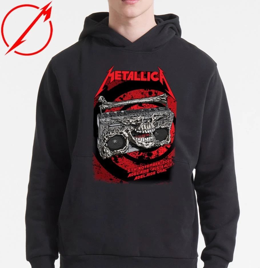 Metallica M72 Adelaide Poster By Glenn Smith T-shirt