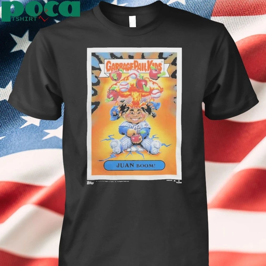 Mets Juan Boom Garbage Pail Kids Baseball Topps Parody T-Shirt